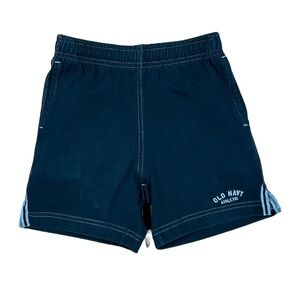 VINTAGE 90s Old Navy Baby Boys Black Pull-On Elastic Drawstring Summer Shorts 3T
